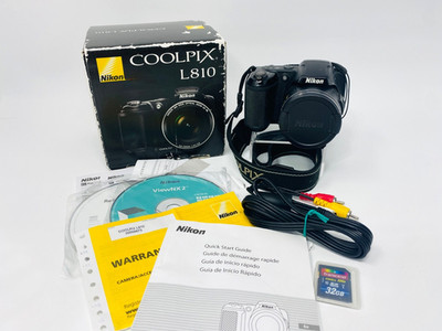 Nikon Coolpix L810 Digital Camera 26x Optical Zoom Boxed Bundle