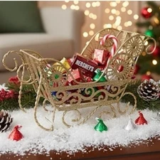 New Gold Holiday / Christmas Sleigh