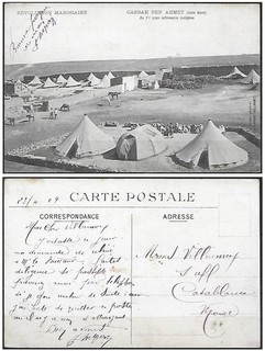 Carte Postale Ancienne MILITAIRE du MAROC