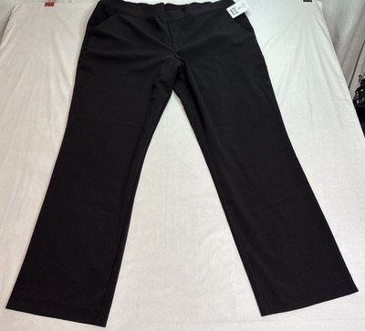 Time & Tru Women's Black Elastic Waist Dress Pants size XXL 20