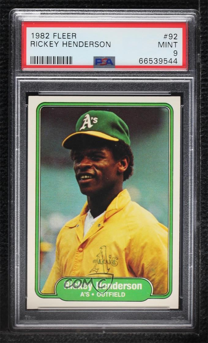 1982 Fleer FLEER #92 Rickey Henderson front
