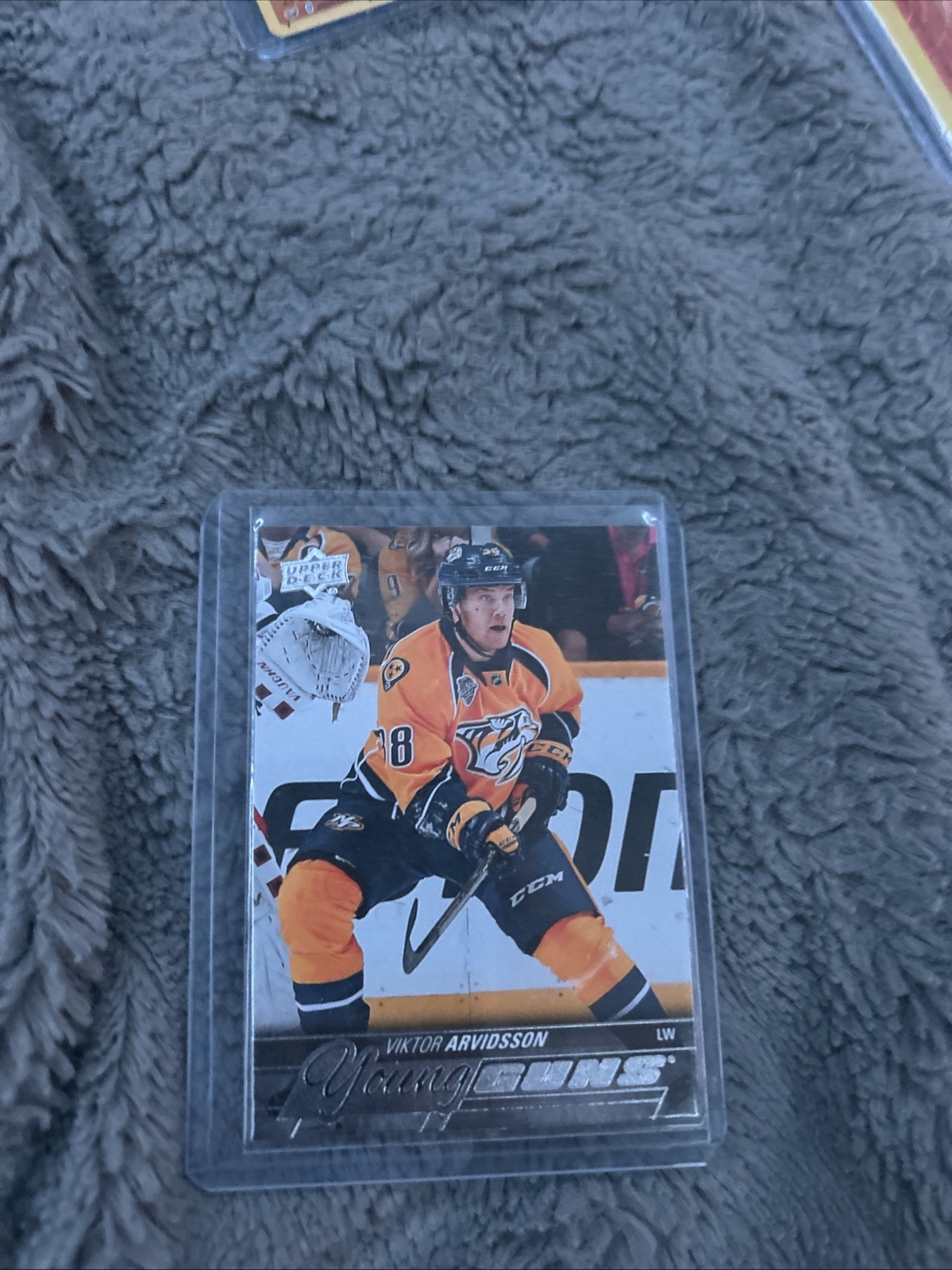 2015-16 Upper Deck Young Guns Viktor Arvidsson #222 Rookie RC