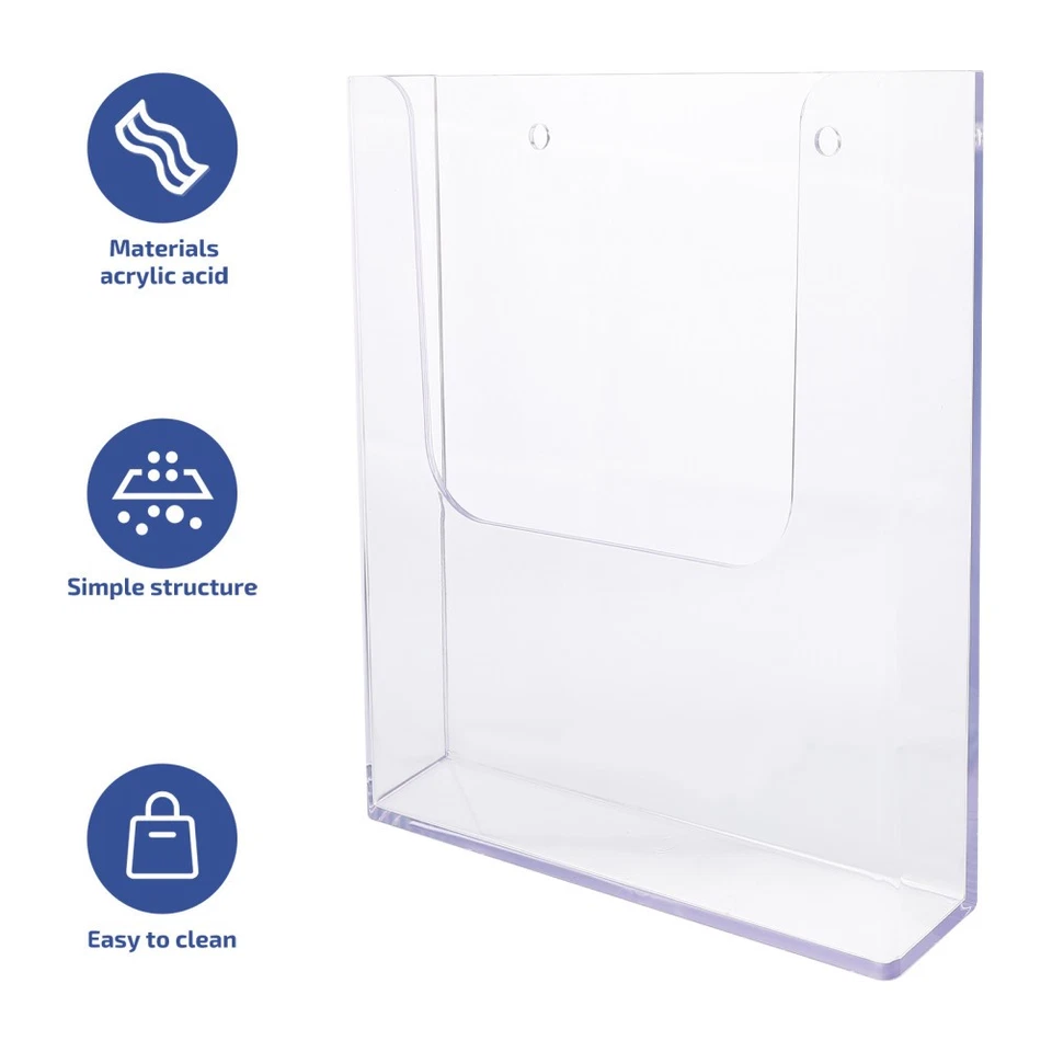 Portariviste da parete Portariviste Portadocumenti trasparente per negozio - Immagine 4 di 4