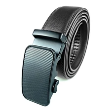 Genuine Leather Mens Ratchet Belt Belts For Man Adjustable Automatic Buckles