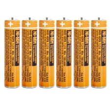 6 Pack HHR-4DPA NI-MH Rechargeable AAA Batteries for Panasonic 1.2V 700mAh AA...