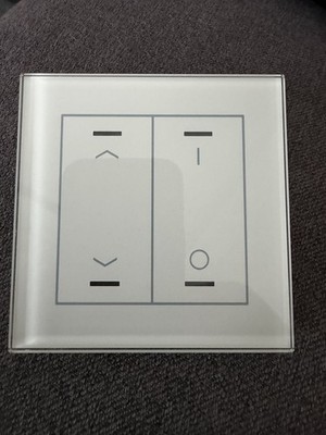 MDT technologies BE-GTL2TW.C1 Glastaster II Light 2-fach RGBW Weiß Jalousie