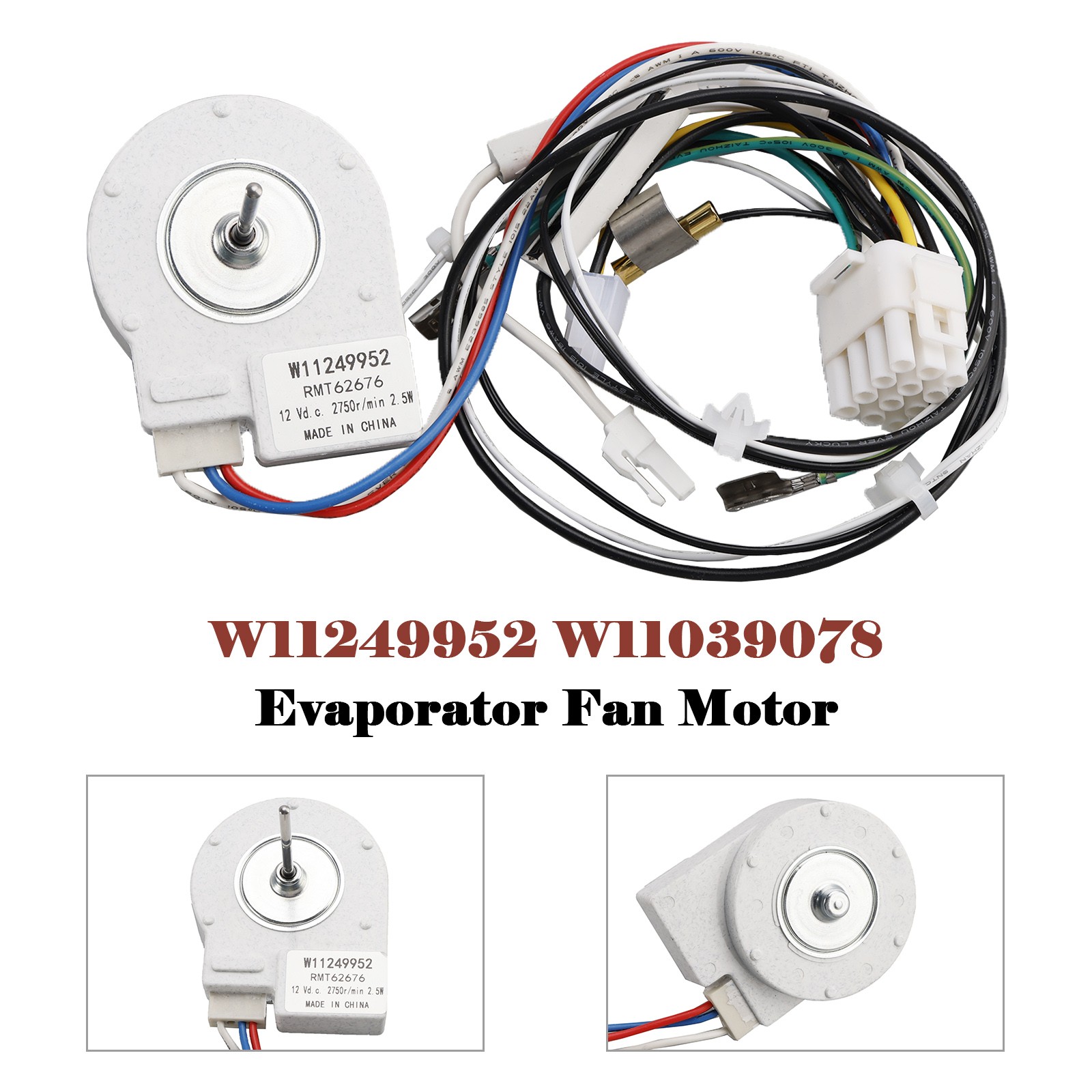 W11249952 W11039078 Evaporator Fan Motor for KitchenAid Maytag Refrigerator US