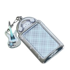 Water Resistant PVC Card Covers 3Inch Photo Card Sleeves Keychain Bag Charm