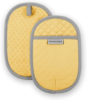 Asteroid Pot Holder 2-Pack Set Buttercup Yellow 6.5''x10