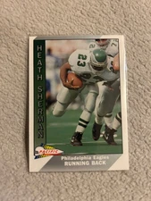 Heath Sherman Eagles 1991 Pacific Football Card #391