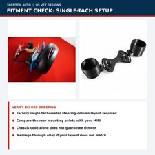 Dual 52mm Gauge Pod Cups Mount Mini R56 2007-2013 R55 R57 Single Tach