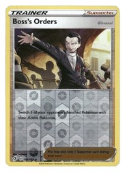Boss's Orders 154/192 Reverse Holo Rare Pokemon Rebel Clash