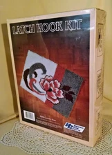 Latch Hook Kit Country Rose No R866 National Yarn Crafts New 1986 USA Floral