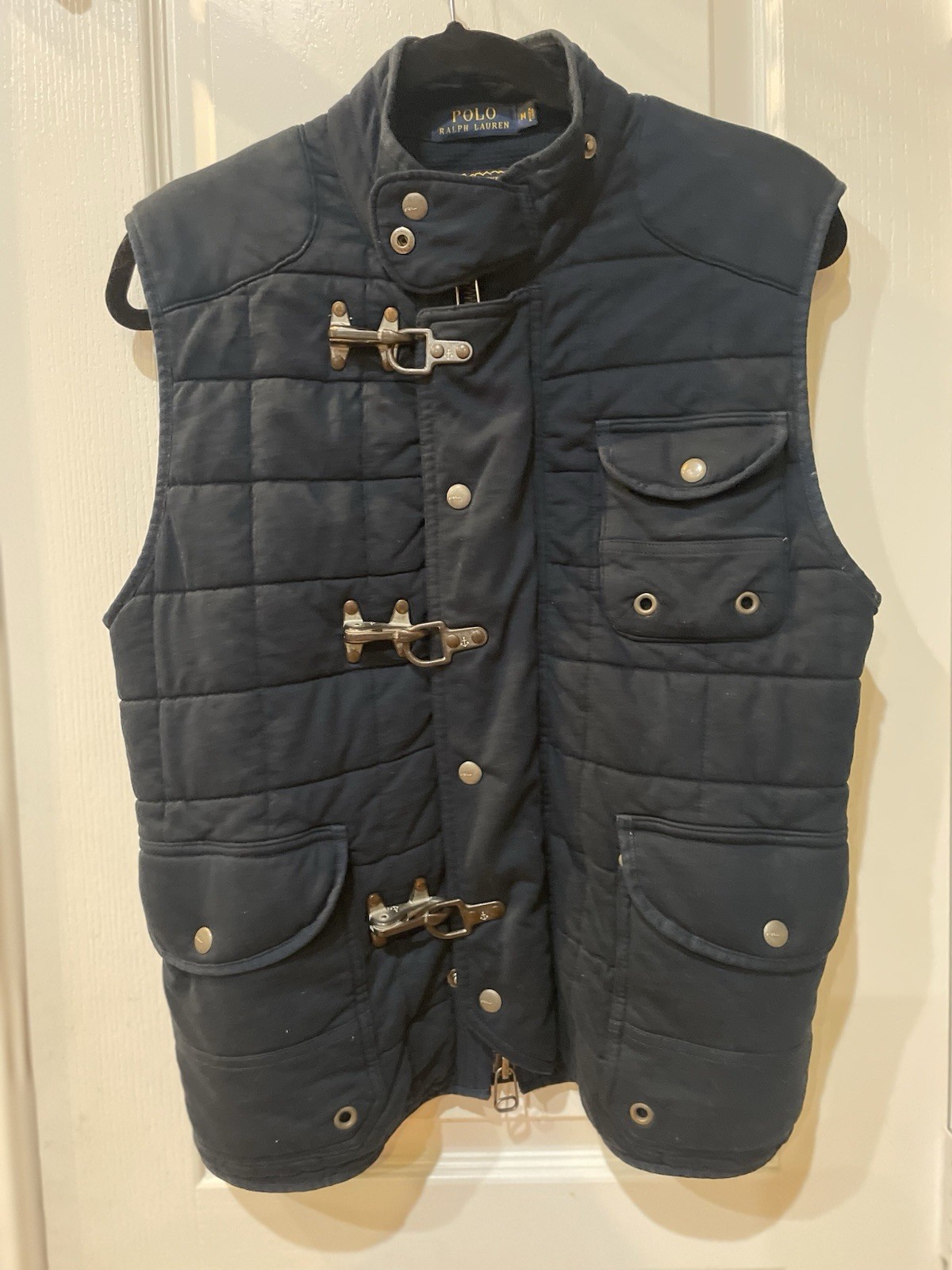 * Very Rare* Polo Ralph Lauren Naval Tailors Navy Quilted Vest Size M