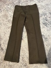 Vintage 1980's Levi s Pants Men s Size 36X36 Brown Polyester Gold Tab USA Made