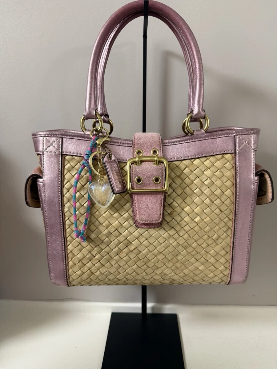 Coach Pink Straw Exterior Bags & Handbags for Women for sale | eBay