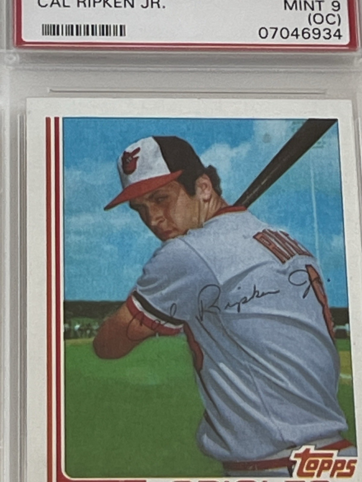 CAL RIPKEN JR. 1982 TOPPS TRADED PSA-9 MINT (OC) GRADED RC CARD #98T view 8