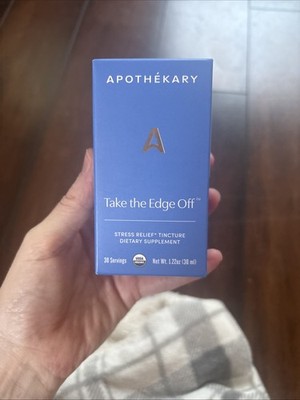 Apothekary Take The Edge Oil 1.22oz New Exp 8/2028