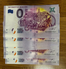2019-2 Oktoberfest M&uuml;nchen 0 &euro; Null Euro Schein Souvenir Geburtsjahr 1961 - 1998
