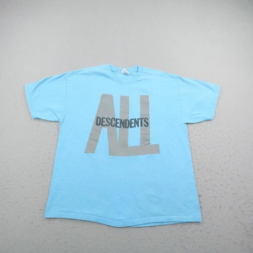 Descendents Shirt Mens XL Blue All Punk Rock Band Co Vintage vintage concert t-shirt, vintage, size XL, single stitch, B+ condition