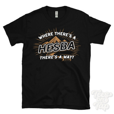 WHERE THERE'S A HESBA... T-SHIRT Name Nachname lustig Familie Geschenkidee
