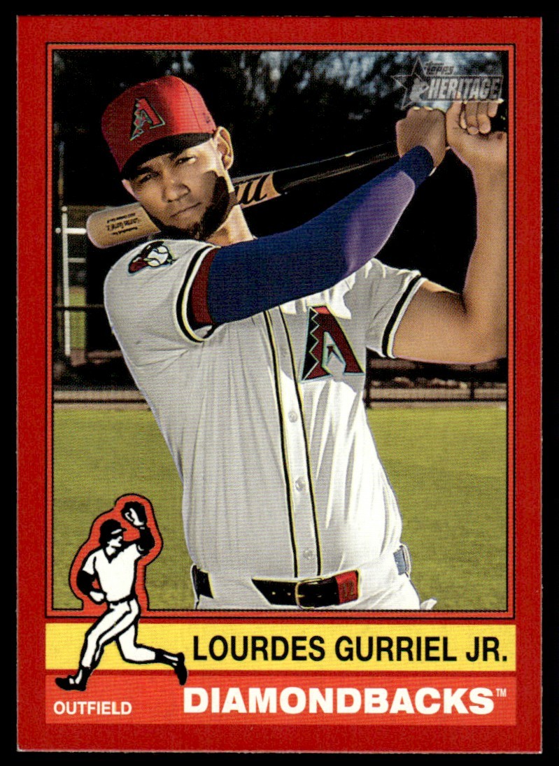 2025 Topps Heritage Red Lourdes Gurriel Jr. Arizona Diamondbacks