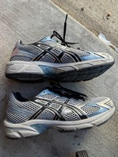 Asics Size 9 Men’s Gel 1130 Sleet/ Blue Good Condition