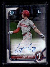 2022 Bowman Chrome #CPA-LC Logan Cerny Prospect Autographs