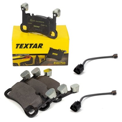 TEXTAR Bremsbeläge + Sensor für PORSCHE CAYENNE (9YA 9YB) 18 Zoll 1KR/1KV hinten