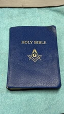 characters)  Masonic Holy Bible Freemasonry Square Compass King James Version