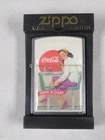 Vintage Zippo Lighter HAVE A COKE Coca Cola NIB sealed chrome finish #200