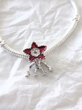 Stranger Things Demogorgon Charm 925 Sterling Silber Glow in the Dark - passt...