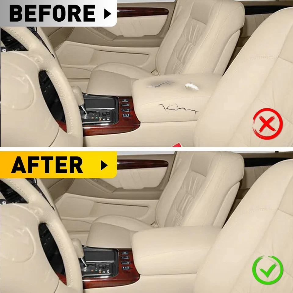 Ajuste 99-04 Lexus GS300 GS400 Consola Central Tapa Cuero Apoyabrazos Cubierta Tostado 1-5X Foto 4 de 4