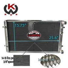 Aluminum  Radiator for VW GOLF GTI/BORA MK4 IV,AUDI A3/TT,SEAT LEON/TOLEDO 1.8T