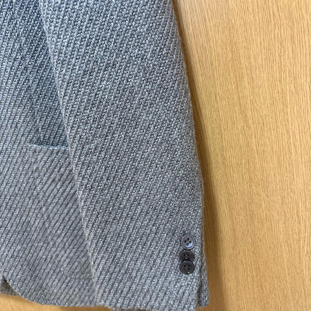 RING JACKET Gray Tailored 2-Button Blazer Jacket … - image 7