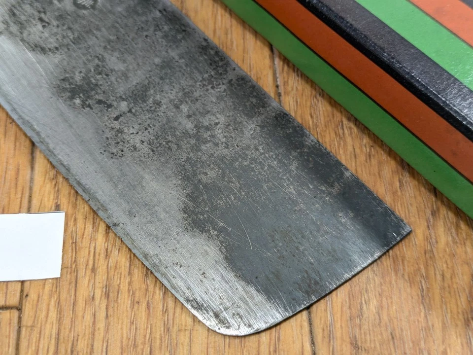 Cuchillo de cocina de chef japonés NAKIRI KIYA vintage de Japón 165/290 mm XA507 Foto 2 de 4