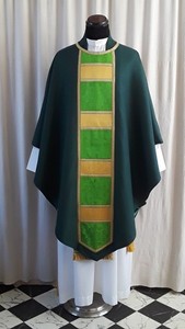 GOTHIC CHASUBLE - PUGIN CHASUBLE - GREEN CHASUBLE