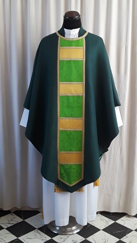 GOTHIC CHASUBLE - PUGIN CHASUBLE - GREEN CHASUBLE