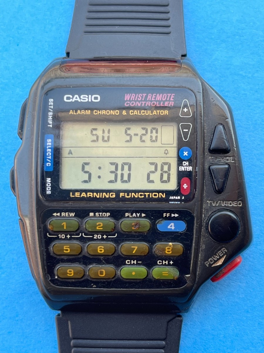 VINTAGE CASIO REMOTE CONTROLLER CMD-40 1174 CACULATOR MEN 'S WATCH