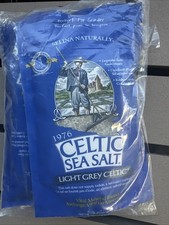 Selina Naturally Light Grey Celtic Sea Salt 1/2 Pound Each Resealable Bag-2 Bags