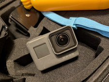 GoPro HERO7 White Action Camera Accessory Bundle w/ Case Mounts Float Handle