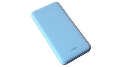 PRODA Powerbank Externer Akku Ladegerät USB Blau Weiß Tragbar
