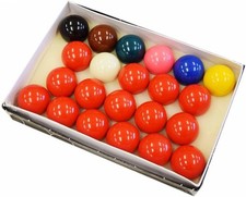 Snooker Ball Set, 2 1/16-Inch, Complete 22 Ball Set