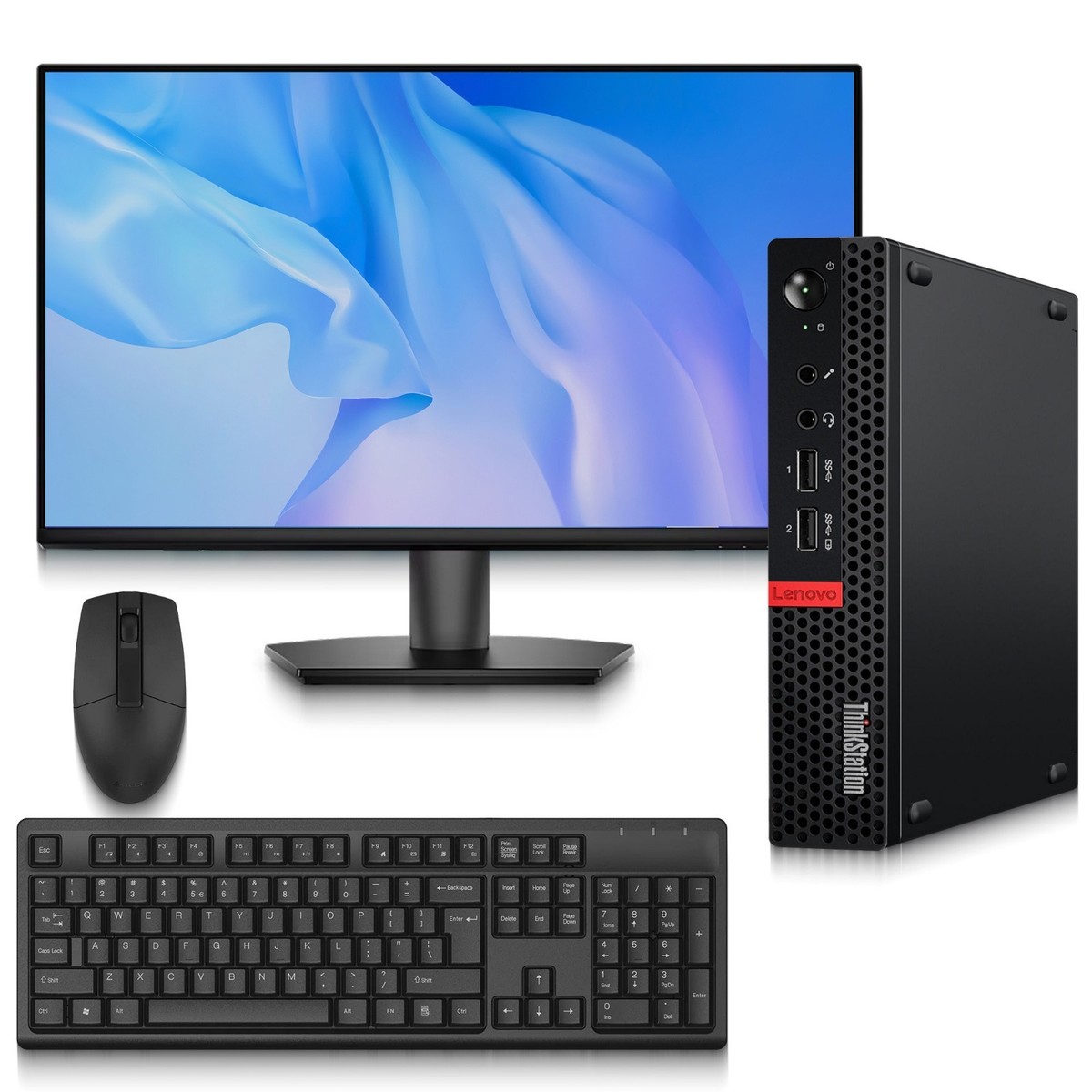 Lenovo P330 Tiny Pc i7-8th 32GB RAM 1TB SSD 24  LED Nvidia P620