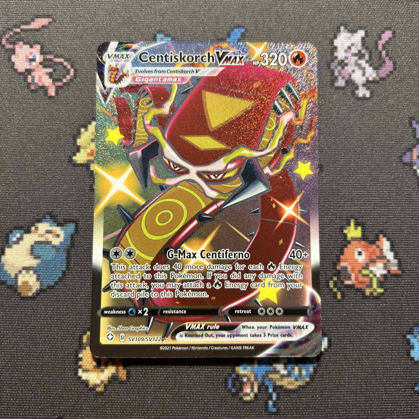 Centiskorch VMAX SV109/SV122 NM -Ultra Rare Pokemon Card- Shining Fates (6z)