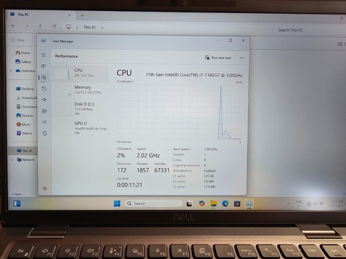 Dell Latitude 7420 Intel i7-1185G7 16GB RAM 1TB SSD Notebook Ultrabook Laptop - Foto 5 di 13