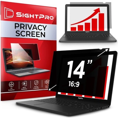 14 Inch 16:9 Laptop Privacy Screen Filter - Privacy Shield and Anti-Glare Pro...