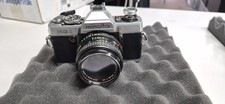 Minolta XG-1 Black 35mm SLR Film Camera w/ Rokkor-X 50mm f/1.7 Lens untested