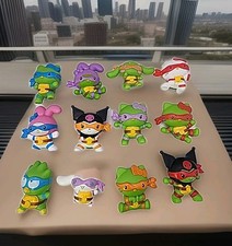McDonald's HAPPY MEAL TMNT x HELLO KITTY Sanrio Lot Complete Set