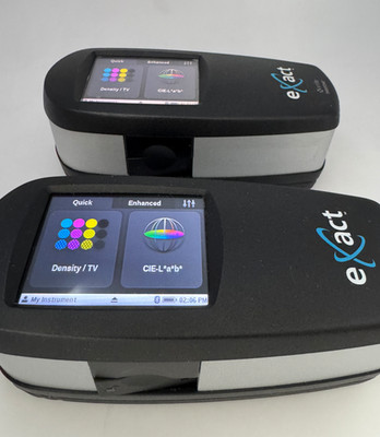 Lot of 2 - X-Rite eXact Advanced Spectrophotometer with Bluetooth, 4mm Aperture